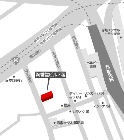 ベルエステート東京支店地図